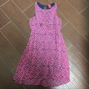 Ella Moss Purple Patterned Dress